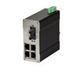 Industrial Ethernet Switch, RJ45 Ports 4, Fibre Ports 1ST, 100Mbps, Unmanaged